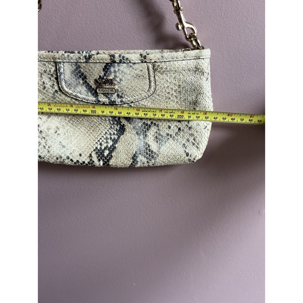 COACH One-Handle‎ Mini Bag Pouch Python Pattern 6695 - Picture 11 of 12